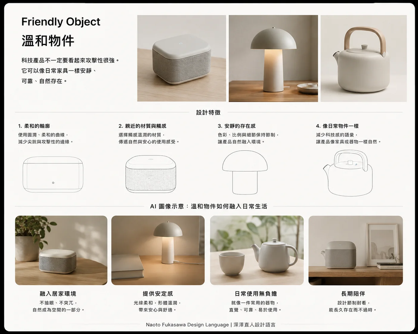 Friendly Object やわらかなオブジェクト AI デザインイメージ